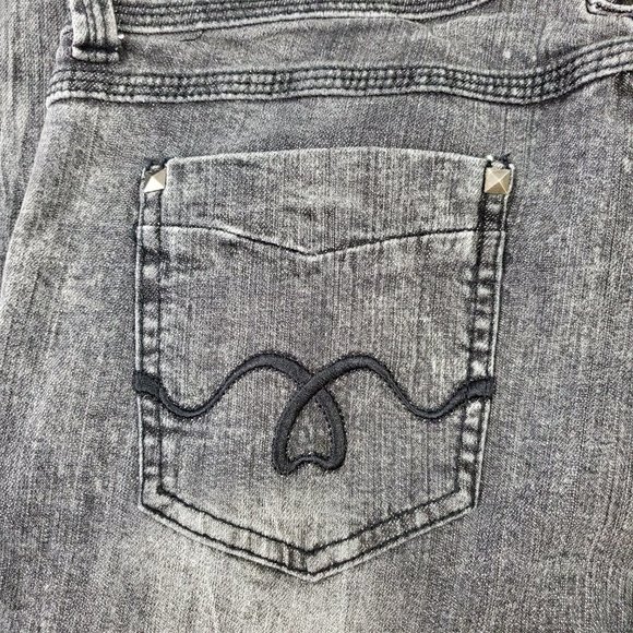 🤑 Betty Jane Skinny Jeans Gray Juniors Size 13/14 - Picture 6 of 8